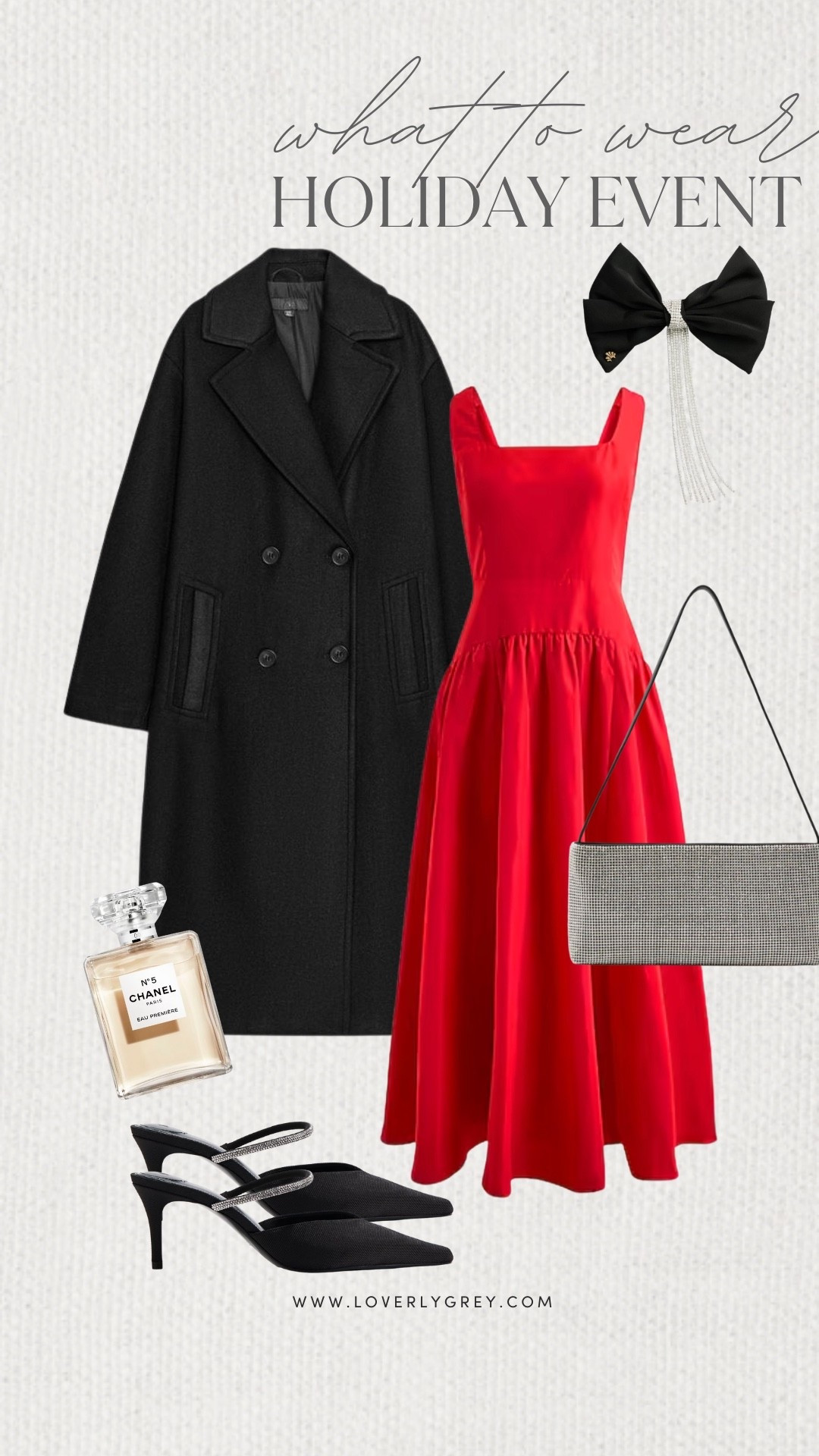 Loverly Grey, what to wear to a holiday event. I am loving this bright red dress from J.Crew! I would pair it with a long black coat, sparkly purse, and a black bow in my hair for a fun accessory. Loverly Grey, what to wear, holiday event 

#LTKBeauty #LTKootd #LTKHoliday