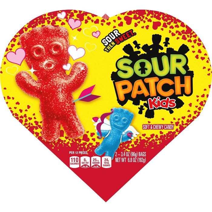 Sour Patch Kids Valentine's Candy Heart - 6.8oz | Target