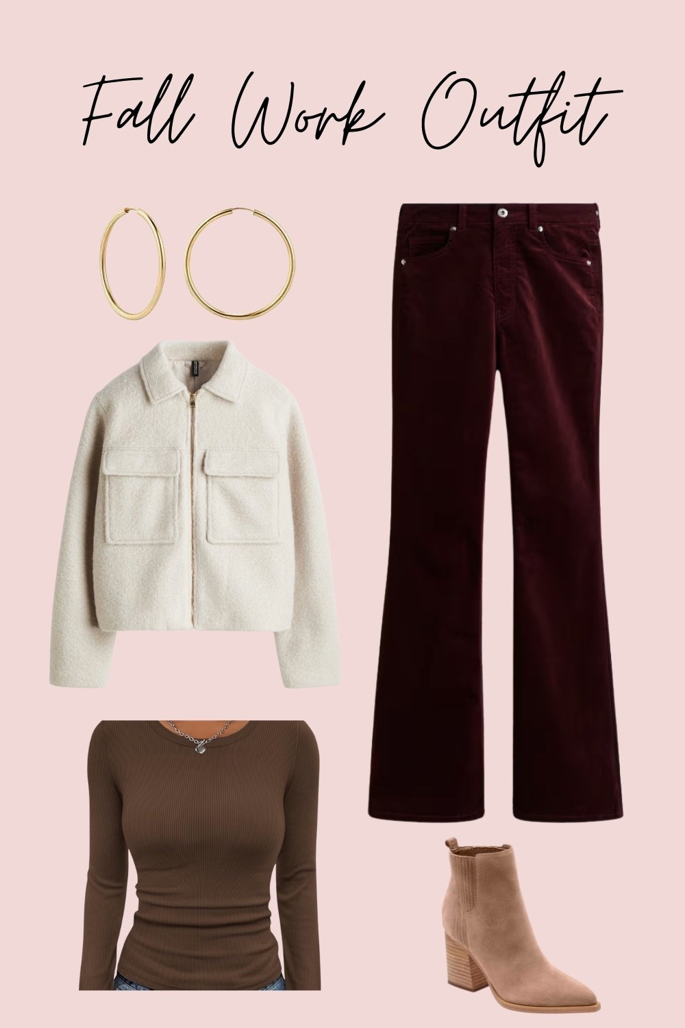 Fall wear. Fall Fashion. Fall Fashion. Fashion. Fall Outfit. Boots. Sweater. Slacks. Work outfit. Booties. Ankle boots. Accessories. Earrings. Chain. 

#LTKSeasonal #LTKWorkwear #LTKStyleTip