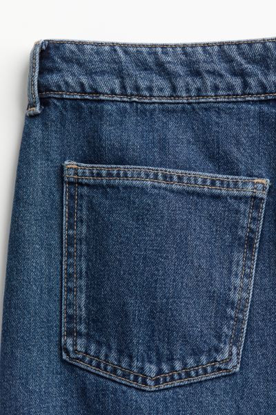 Denim maxi skirt - Regular waist - Maxi - Dark denim blue - Ladies | H&M GB | H&M (UK, MY, IN, SG, PH, TW, HK)