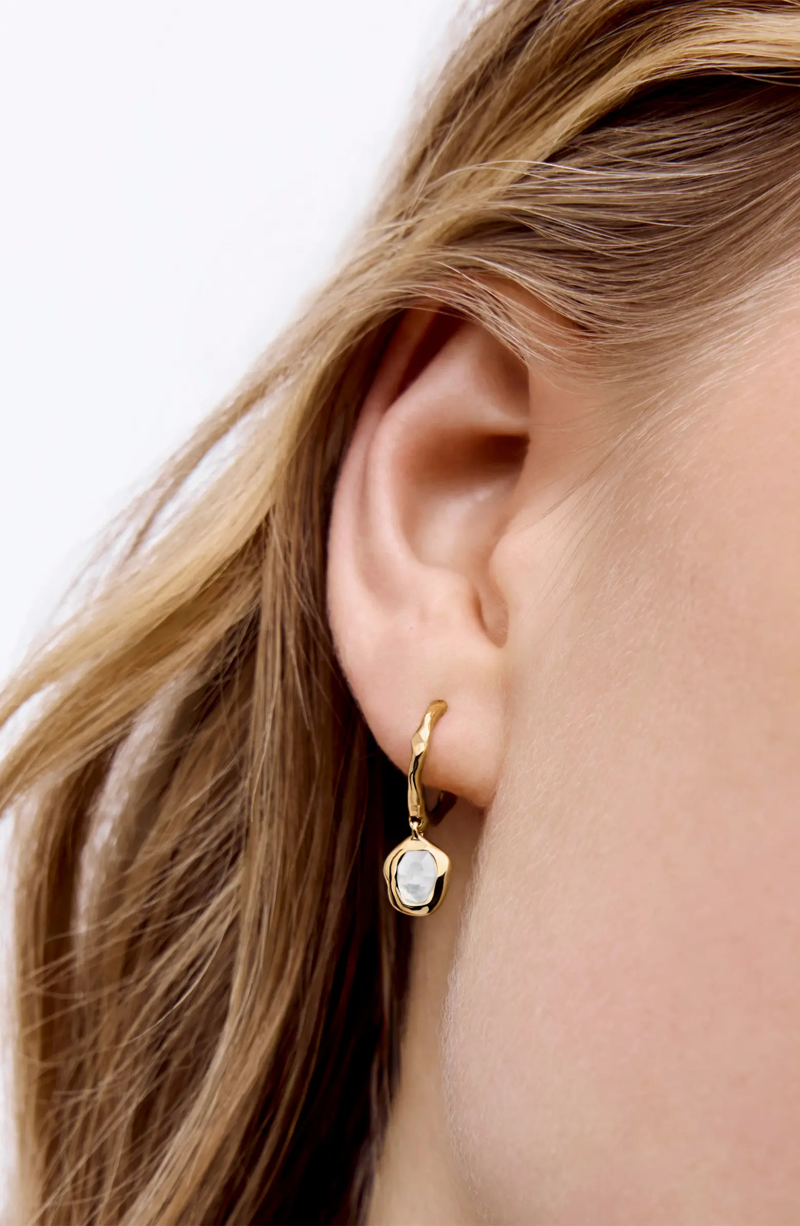 Odyssey Stone Drop Hoop Earrings | Nordstrom
