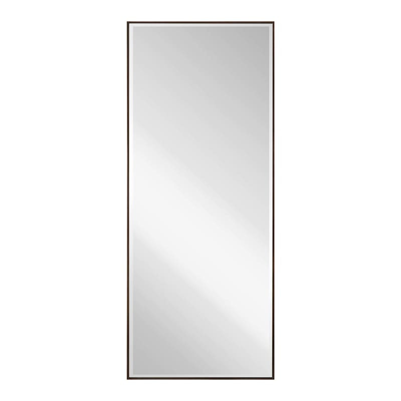 Brown Thin Framed Leaner Mirror, 24x58 | At Home
