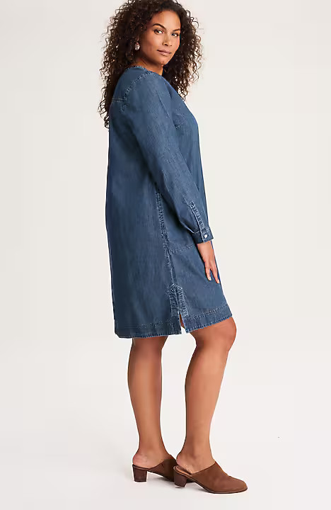 Denim Popover Dress | J. Jill