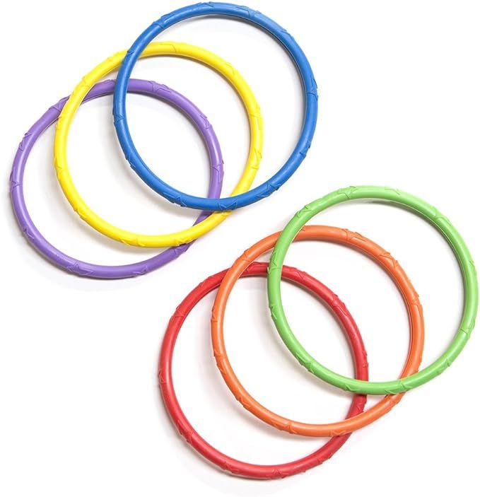 Banzai Spring & Summer Toys Pool Time Dive Rings 6-Pack | Amazon (US)