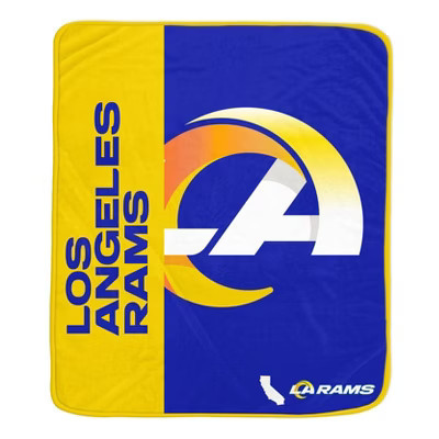 NFL Los Angeles Rams Ultra Soft Tailgate Throw Blanket | Target