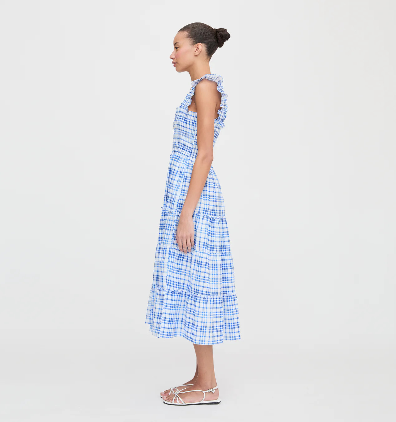 The Ellie Nap Dress - Cherry Watercolor Gingham | Hill House Home US