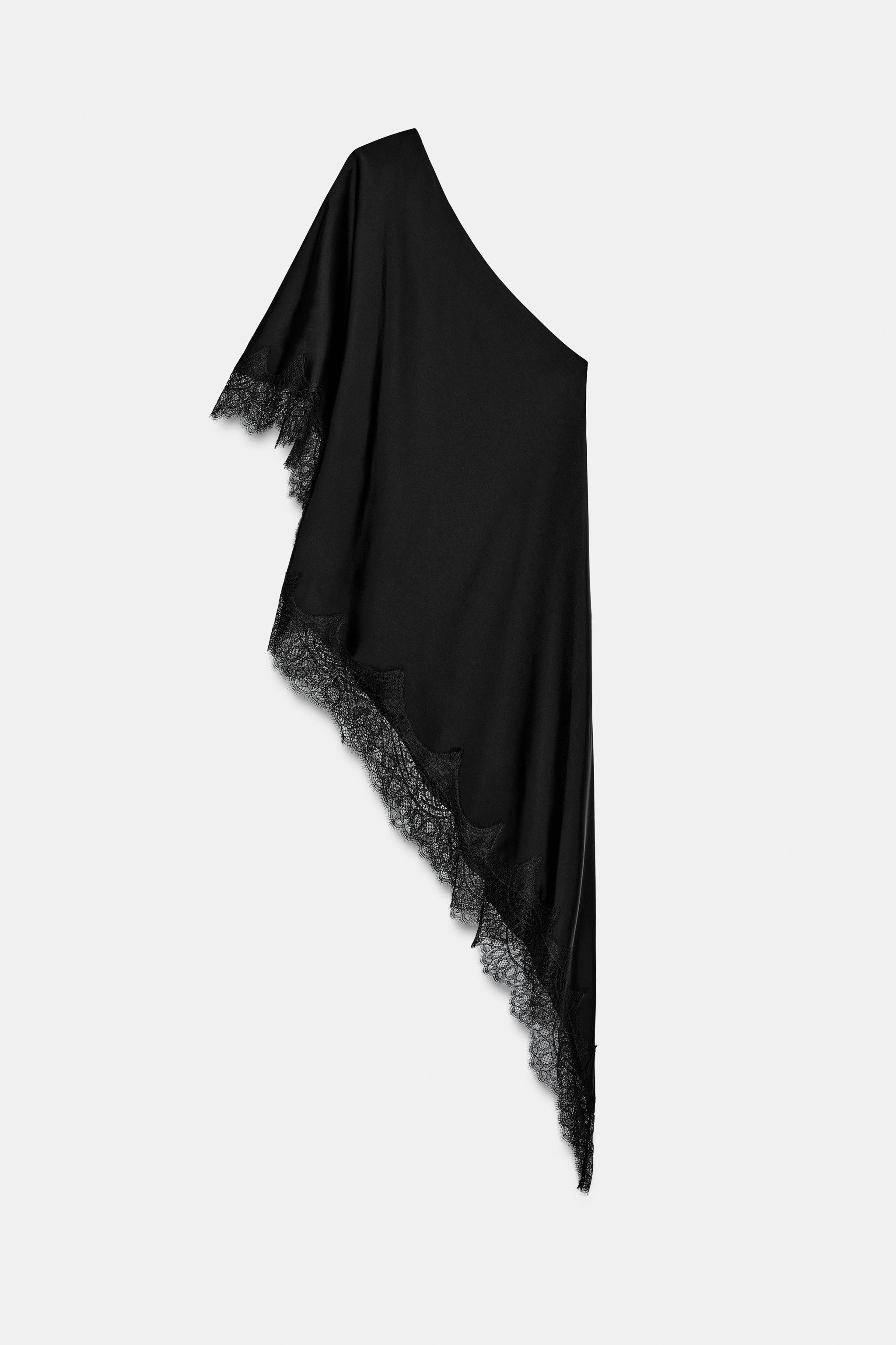 ASYMMETRIC LACE TOP ZW COLLECTION | Zara US