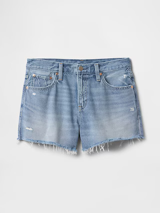 4" Mid Rise UltraSoft Relaxed Cutoff Shorts | Gap (US)