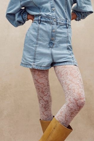 Saved By The Belle Lace Tights | Free People (Global - UK&FR Excluded)