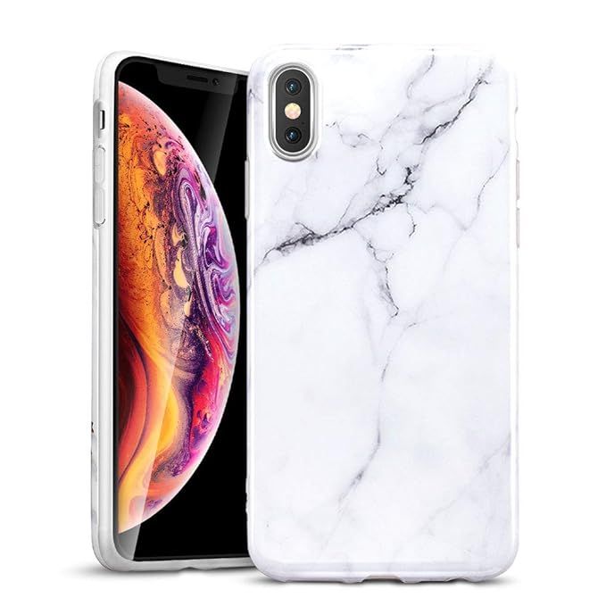 ESR Marble Slim Soft Case for iPhone Xs Max, Flexible TPU Marble Pattern Cover for Apple iPhone 6... | Amazon (US)