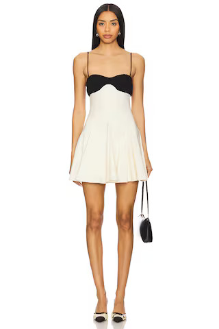 Lovers and Friends Eloise Mini Dress in Black & Ivory from Revolve.com | Revolve Clothing (Global)