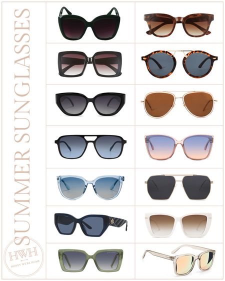 Summer Sunglasses 



#LTKFindsUnder100 #LTKSeasonal #LTKOver40
