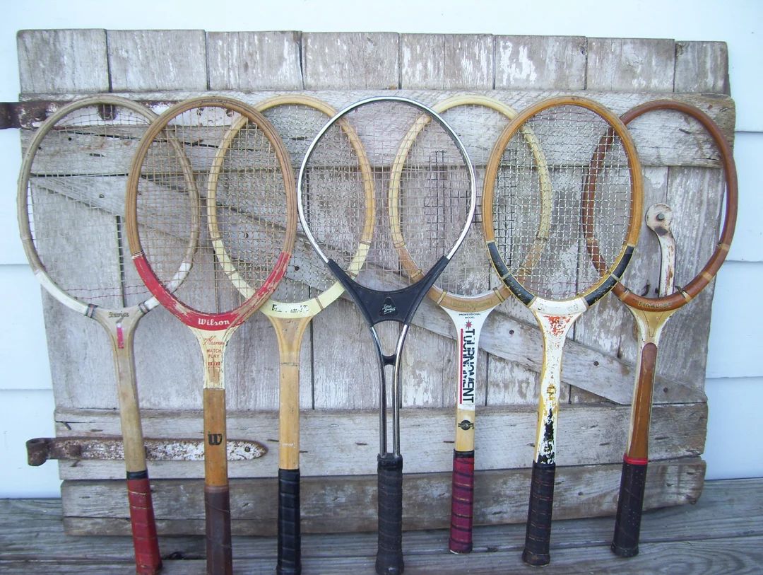 Wood Tennis Racket Wilson Jack Kramer Service Spalding Pancho Gonzales Butch Buchholtz Wooden Ten... | Etsy (US)