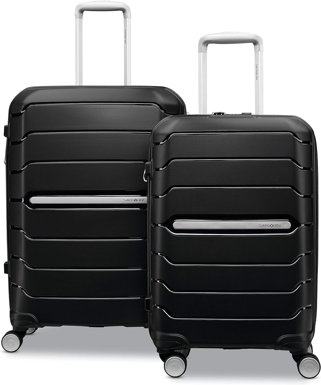 Samsonite Freeform Hardside Expandable Luggage with Spinners | Black | 2PC SET (Carry-on/Large) | Amazon (US)