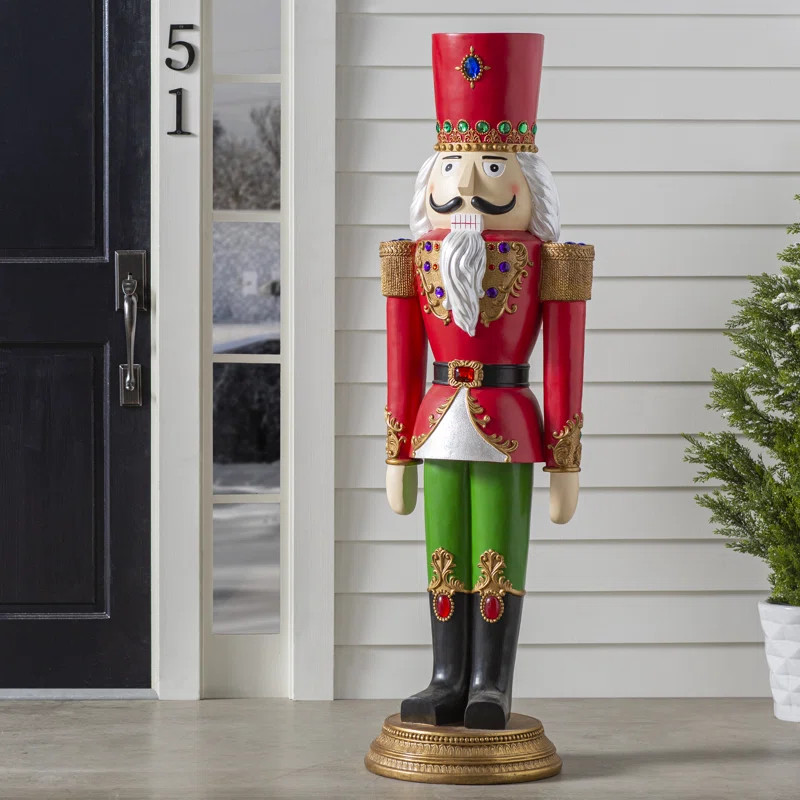 55" Regal Outdoor Nutcracker Statue | Wayfair North America