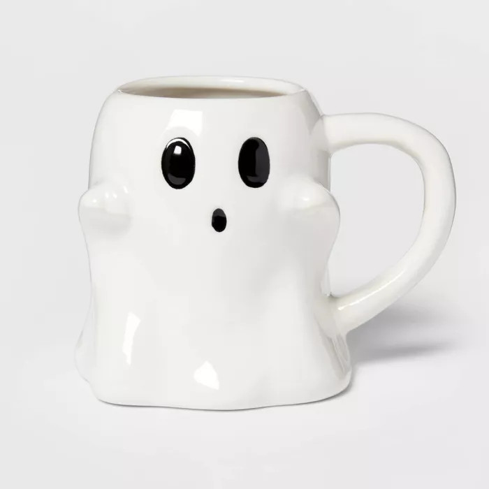 9.7oz Stoneware Ghost Mug White - Threshold™ | Target