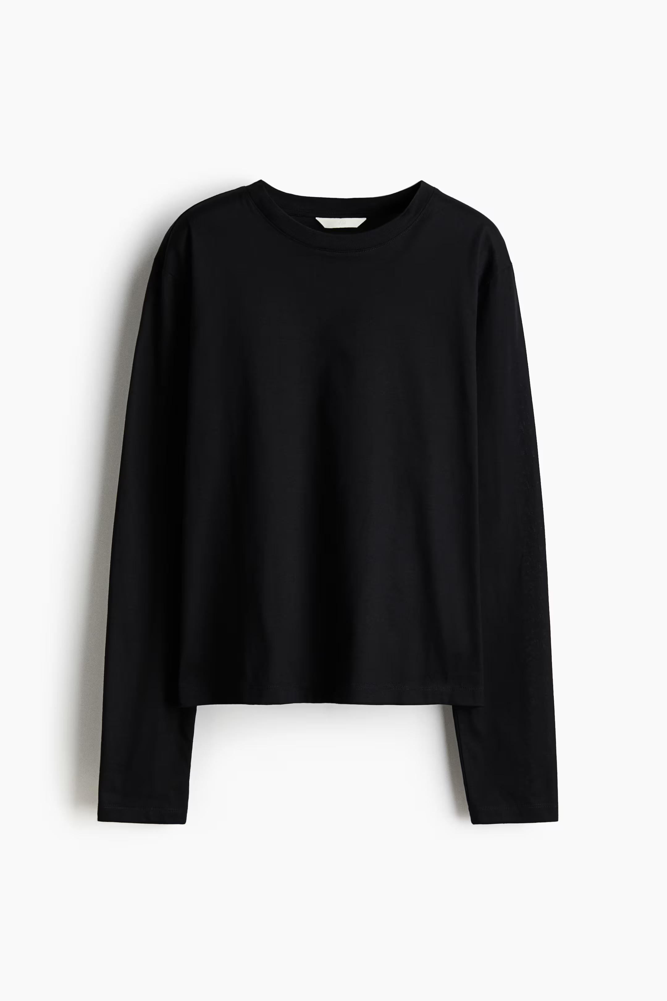 Long-sleeved cotton top | H&M (UK, MY, IN, SG, PH, TW, HK)