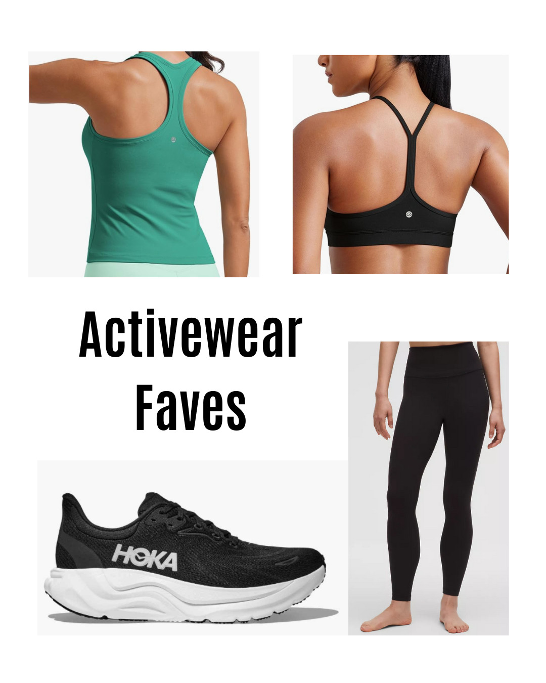 Activewear faves! I love activewear that is comfy, holds up after a ton of workouts, and doesn't break the bank!
This CRZ Yoga tank is so flattering and the green color is gorgeous! The CRZ Yoga sports bra is actually the most comfortable sports bra I've ever owned. I want 10 more!!
Just started wearing Lululemon leggings in the last year and finally see what all the hype is about. They are worth every penny! Can't forget about my go to running/walking shoes from Hoka! 

 #LTKActive
