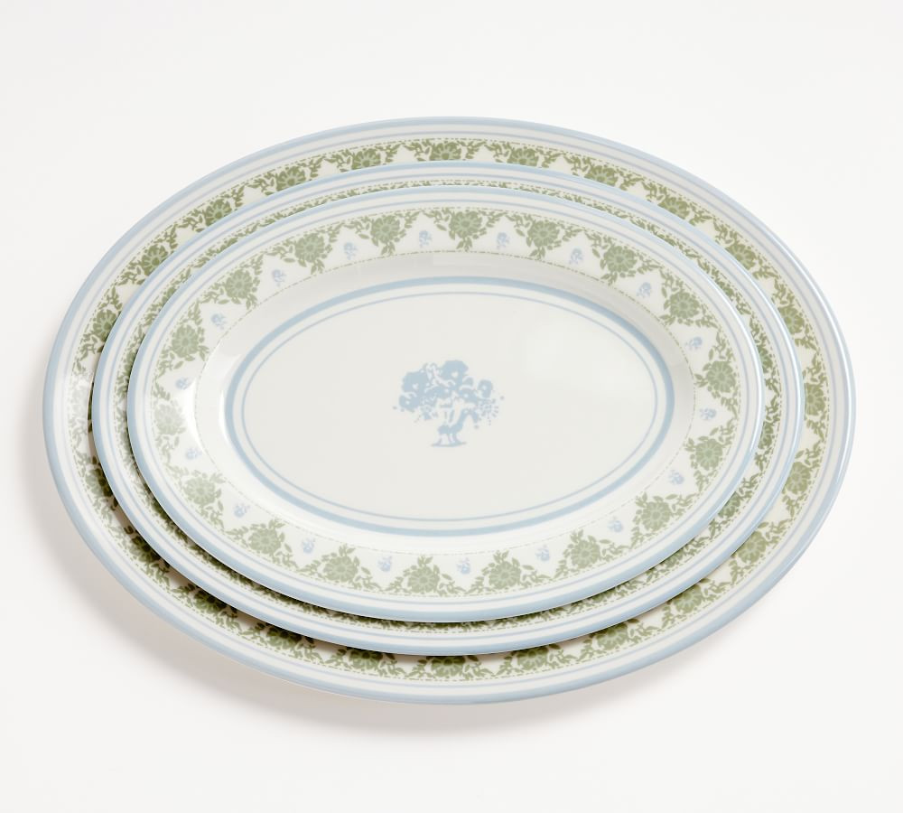 Julia Berolzheimer Alice Melamine Serving Platters - Set of 3 | Pottery Barn (US)