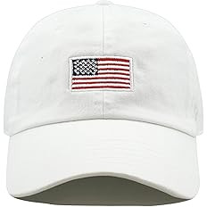 USA Flag & Embroidery Premium 100% Cotton Low Profile Adjustable Baseball Dad Cap | Amazon (US)