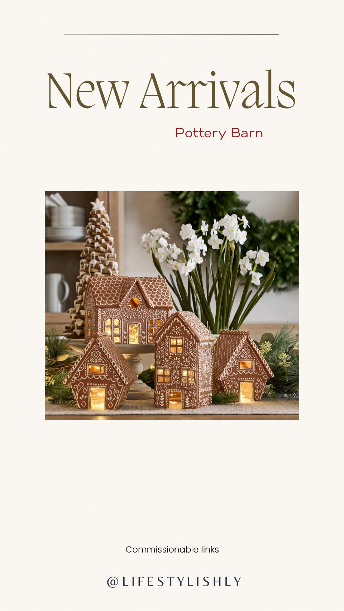 Pottery, barn, gingerbread houses