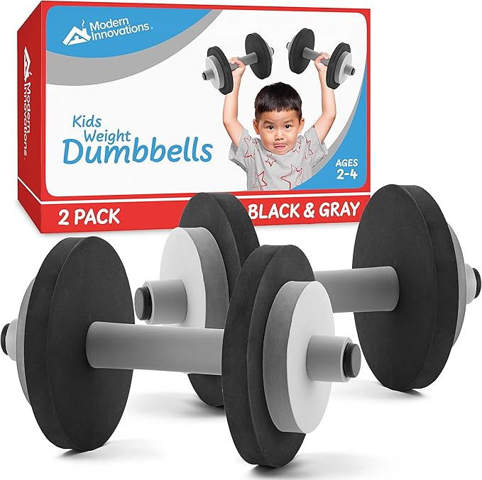 Modern Innovations Kids Weight Set (2 Pack) Toy Dumbbells, Baby Dumbbell Workout Weights, Fun Fit... | Amazon (US)