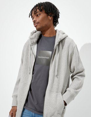 AE Super Soft Fleece Zip-Up Hoodie | American Eagle Outfitters (US & CA)