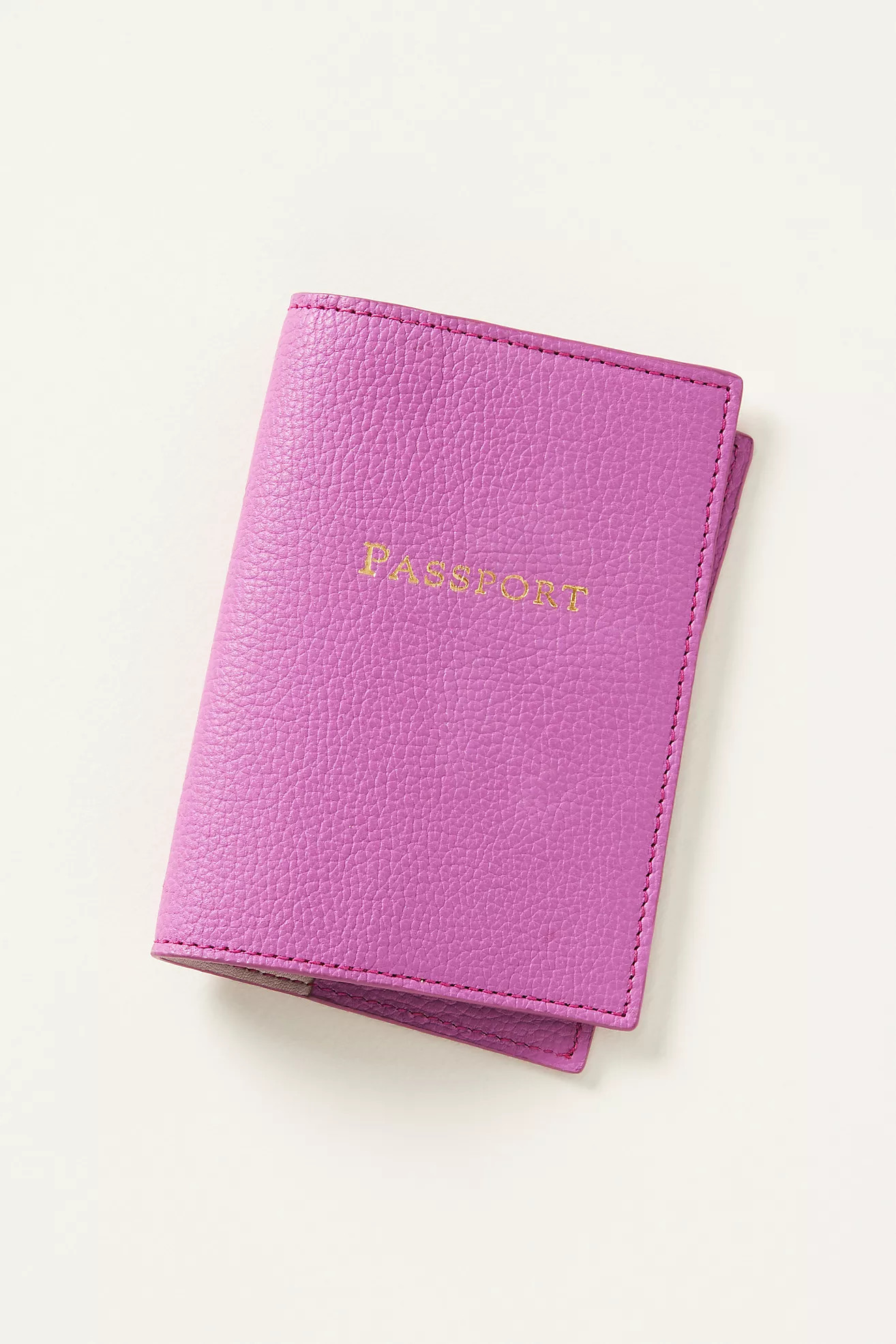 Wanderer Contrast Leather Passport Holder | Anthropologie (US)
