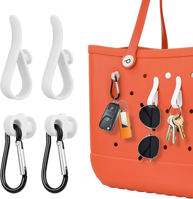 Accessories for Bogg Bag, Two Styles of Hooks for Bogg Bag, Key Holder for Bogg Bag Hanging Keys,... | Amazon (US)