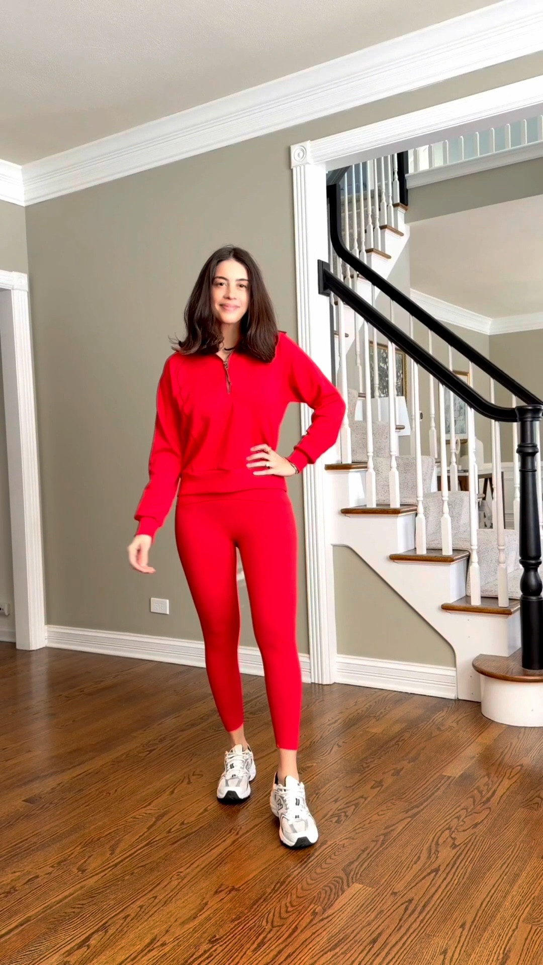All my Spanx favorites 
I’m wearing:

Air essentials set size small on bottoms and top
Red leggings I size up to a medium (run small)
Red half zip size small
Dress size Small

#LTKOver40 #LTKSpringSale #LTKSeasonal