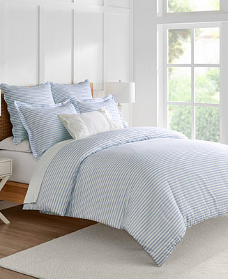 Home Martha Stripe Reversible 3-Pc. Comforter Set, Full/Queen | Macy's