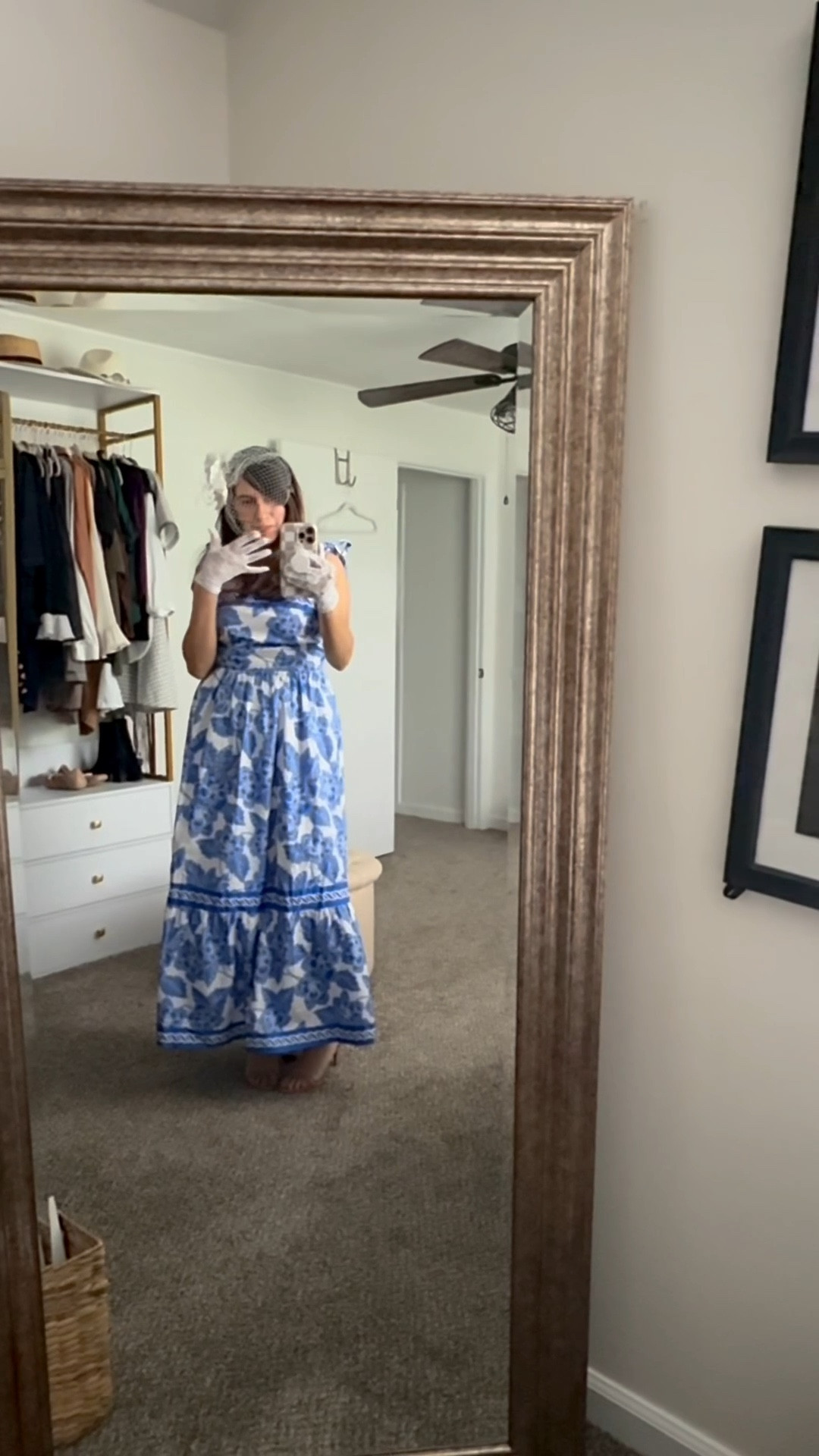 This blue and white dress is great option if you’re searching for: 
-Mother’s Day dresses for women 
-Blue and white floral maxi dress outfit ideas
-Spring wedding guest dresses
-Garden party or brunch outfits for women

I styled it with vintage-inspired accessories and neutral heels for a soft, romantic look.

If you’ve been Googling “what to wear for a garden party or a spring event”—this is it! Save for later!

#LTKdayinmylife #LTKMothersDay #LTKOver40