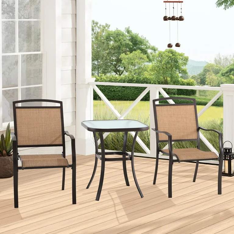 Mainstays Sand Dune 3-Piece Outdoor Bistro Set - Walmart.com | Walmart (US)