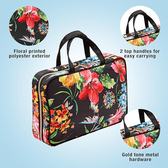 Conair Travel Toiletry Bag - Makeup Bag - Cosmetic Bag -Travel Makeup Bag | Amazon (US)