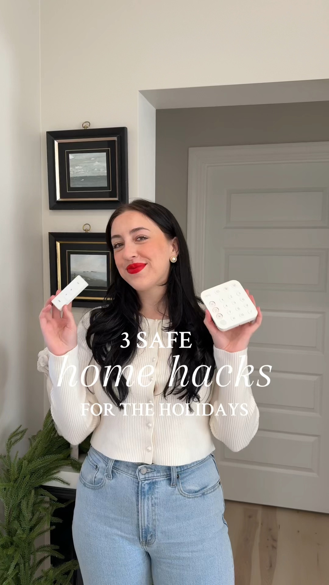 3 of my favorite ways to keep our home safe for when we’re gone during the holidays!

Home hack
Smart home hack
Security system
Ring security system
Ring doorbell
Home security 
Philips hue lights
Smart home
Nest thermostat

#LTKCyberWeek #LTKHoliday #LTKHome