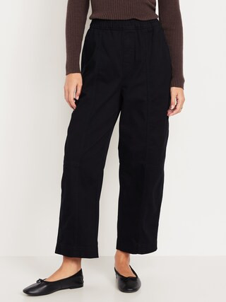High-Waisted Barrel Ankle Pants | Old Navy (US)