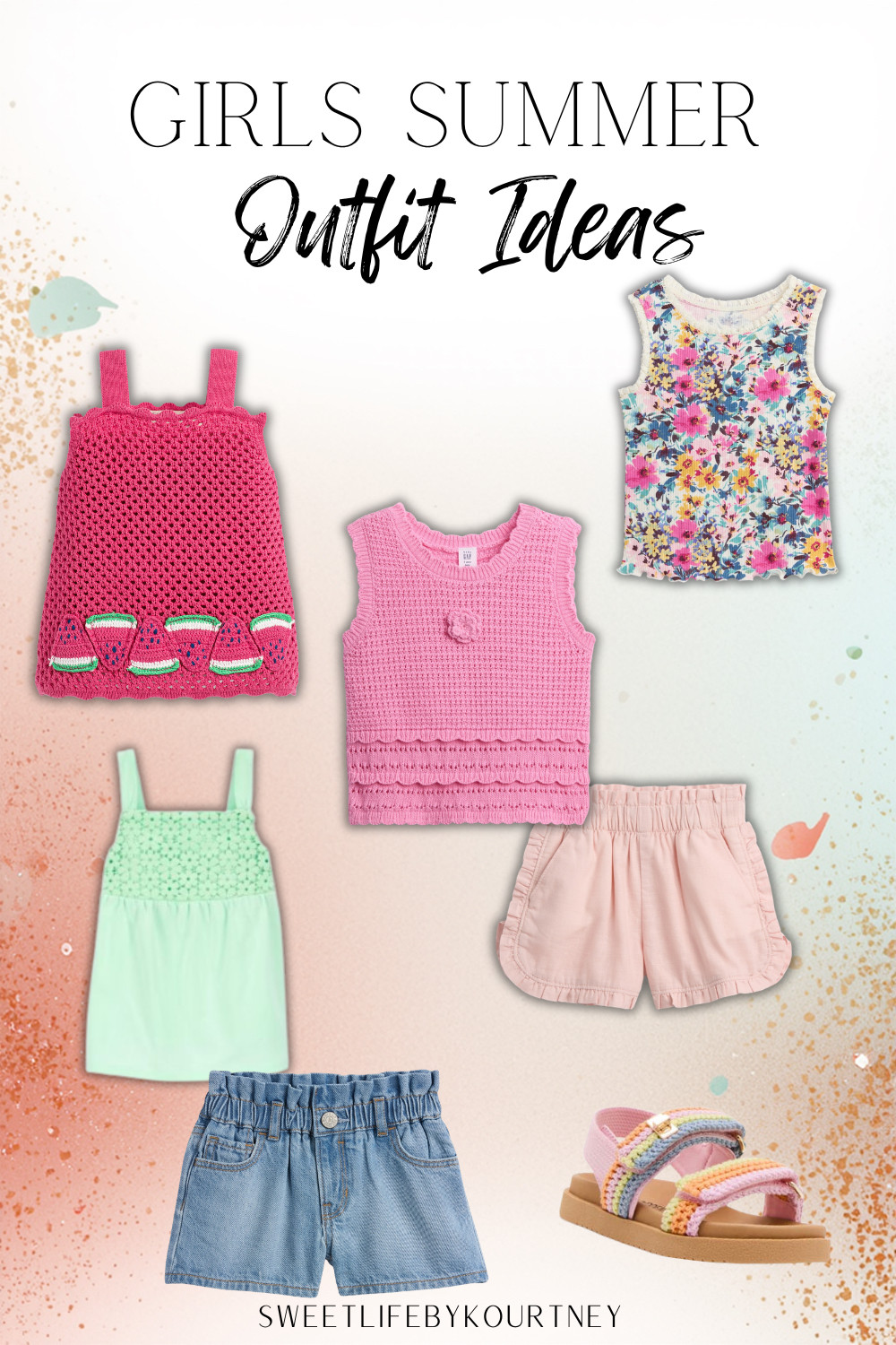 Girls summer outfit ideas that are cute, easy, and perfect for warm days 🌸 Great for playdates, vacation, family photos, and everyday kids style. #LTKFinds #GirlsSummerStyle #ToddlerGirlOutfit #KidsFashion #SummerOutfit #SweetLifeByKourtney 

 #LTKootd #LTKSeasonal #LTKKids