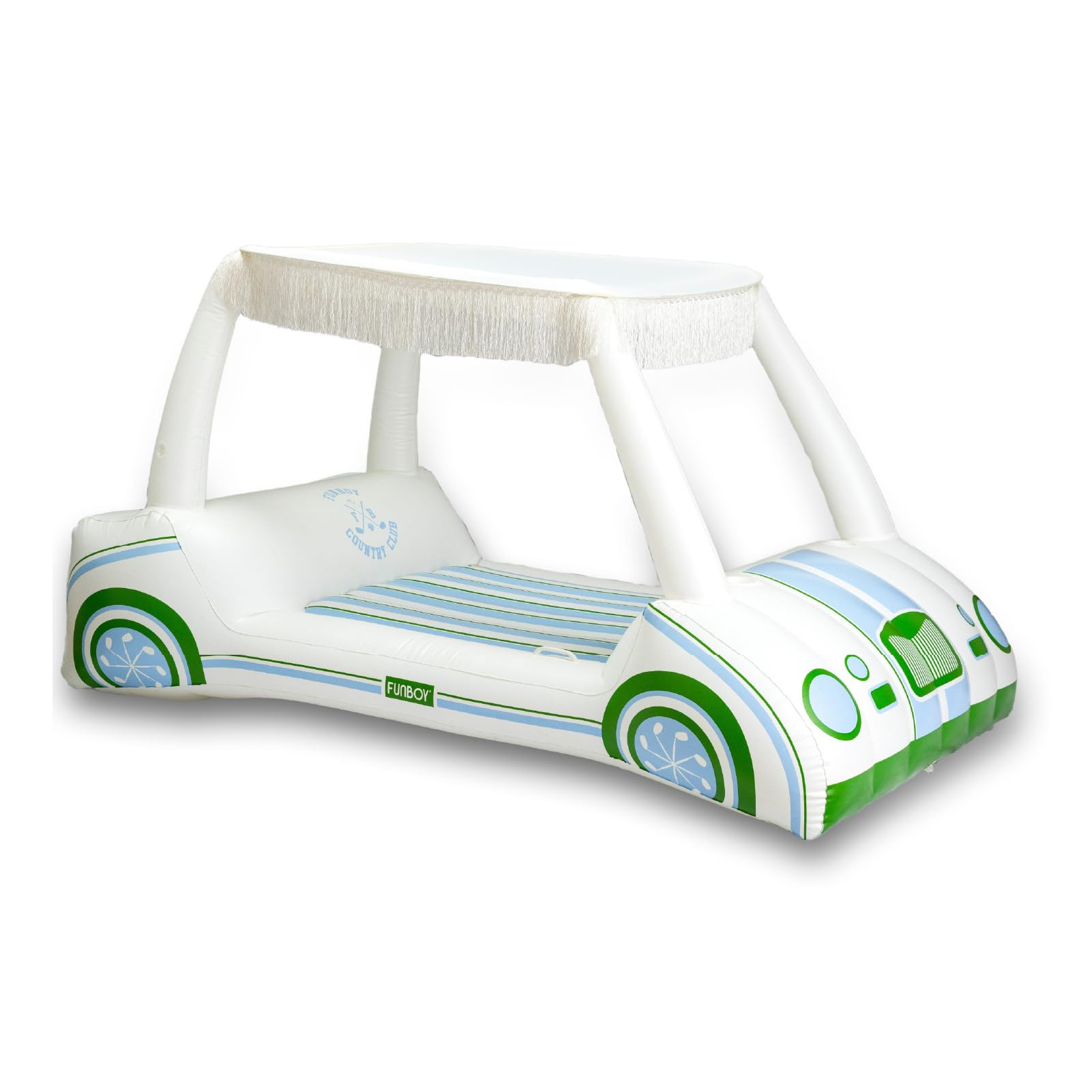 FUNBOY Giant Inflatable Country Club Golf Cart, Two Cup Holders, Removable Fringe Shade, Float fo... | Amazon (US)
