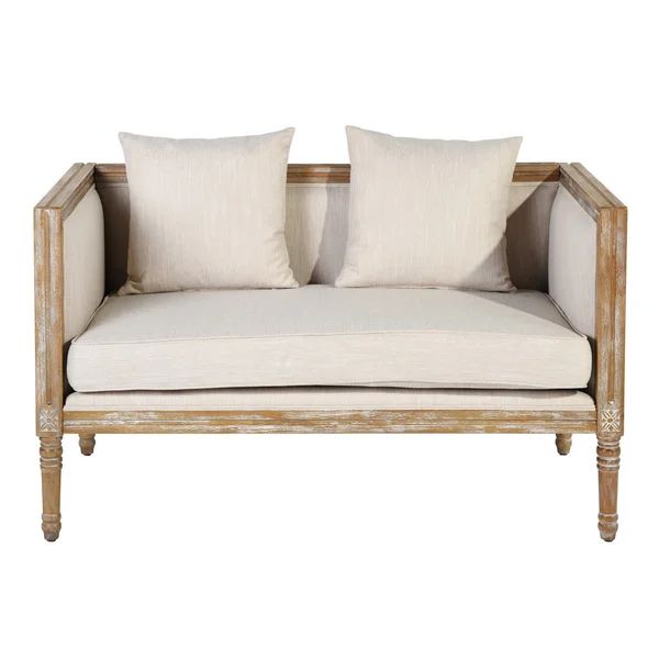 Passabe 53.1'' Square Arm Loveseat with Reversible Cushions | Wayfair North America