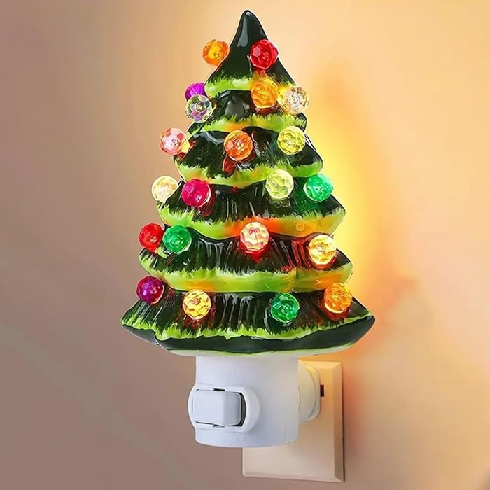 Christmas Tree NightLight, Plug in Christmas Tree with Lights Christmas Decor, Christmas Decorati... | Amazon (US)