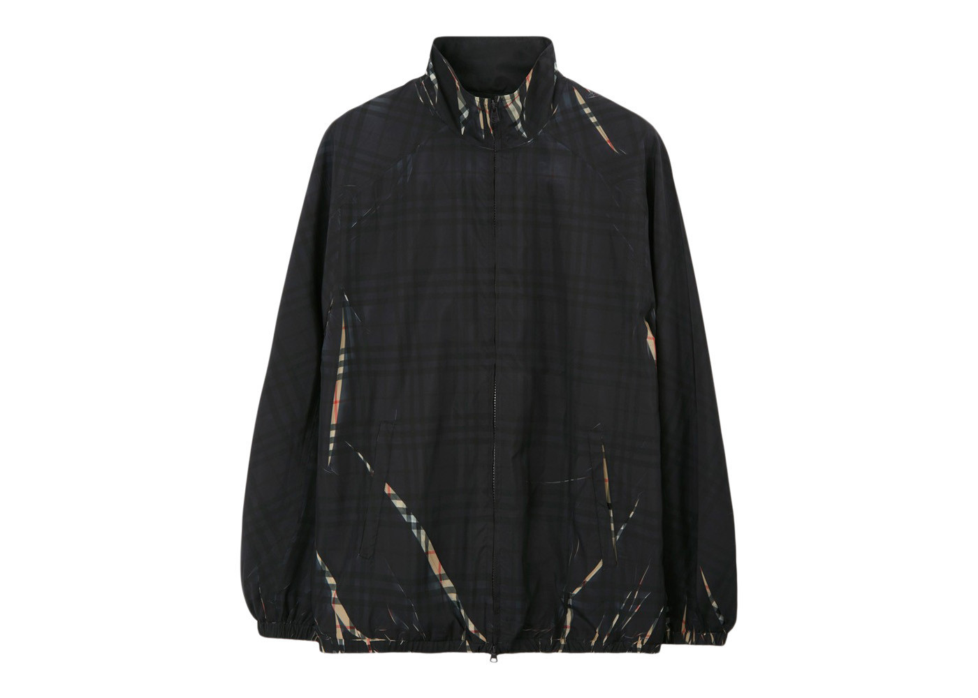 Men's Burberry Sliced Check Jacket in Black/Archive Beige | StockX