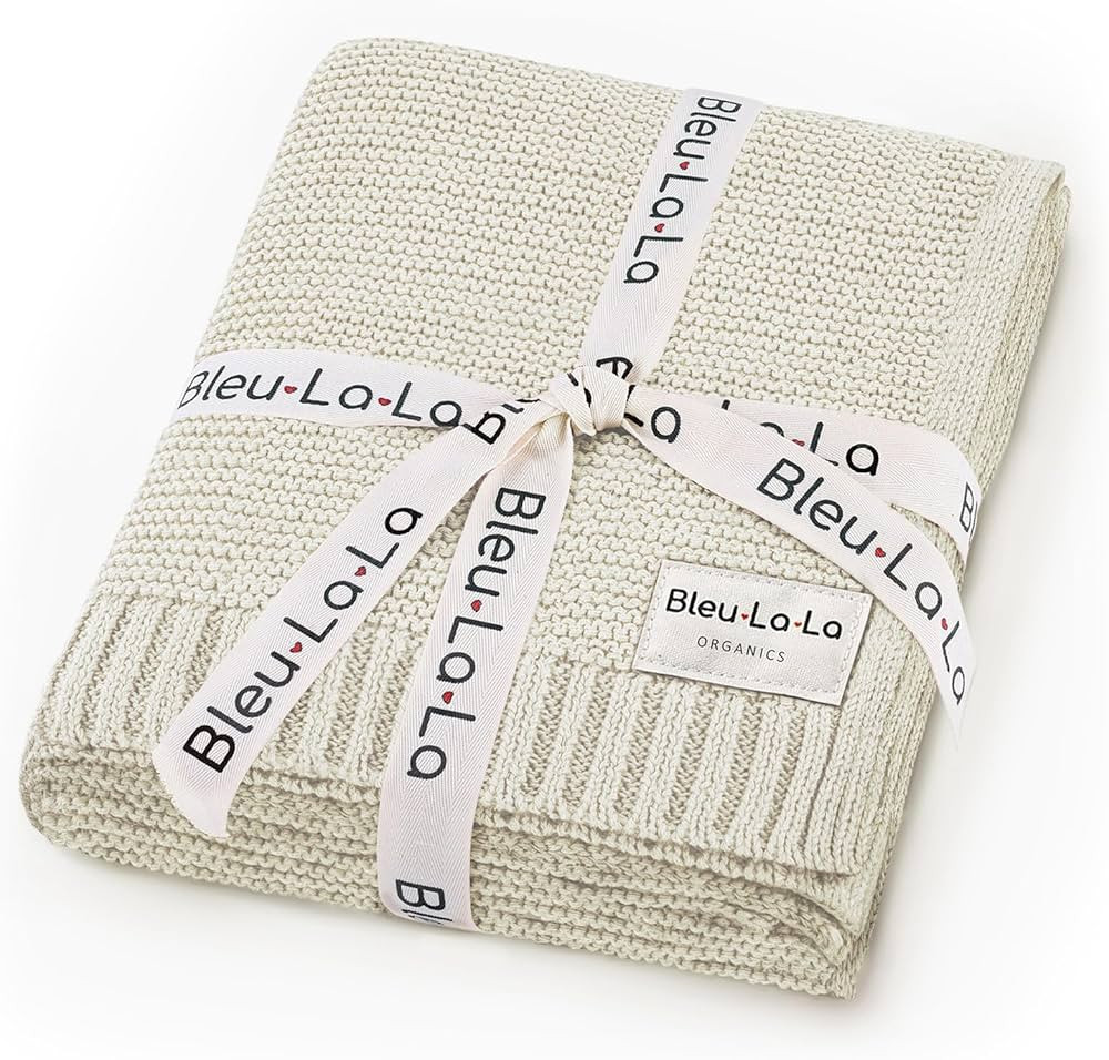 Organic Cotton Unisex Swaddle Receiving Blanket - 100% Luxury Knit Cotton - Soft Warm Crib Swaddl... | Amazon (US)