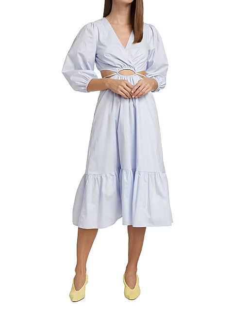 Rosewood Cutout Cotton Dress | Saks Fifth Avenue