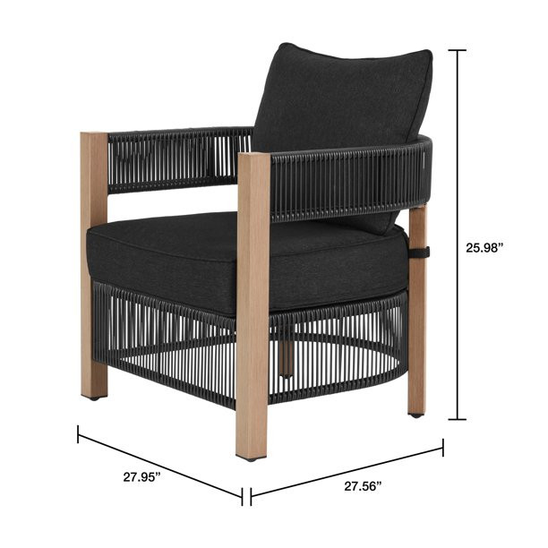 Better Homes & Gardens Tarren 5-Piece Outdoor Conversation Set, Black | Walmart (US)