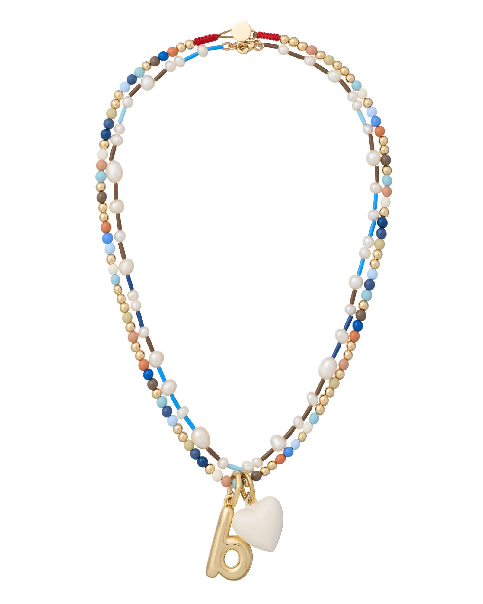 The Happy Baby Bead Necklace Duo in Denim | Roxanne Assoulin