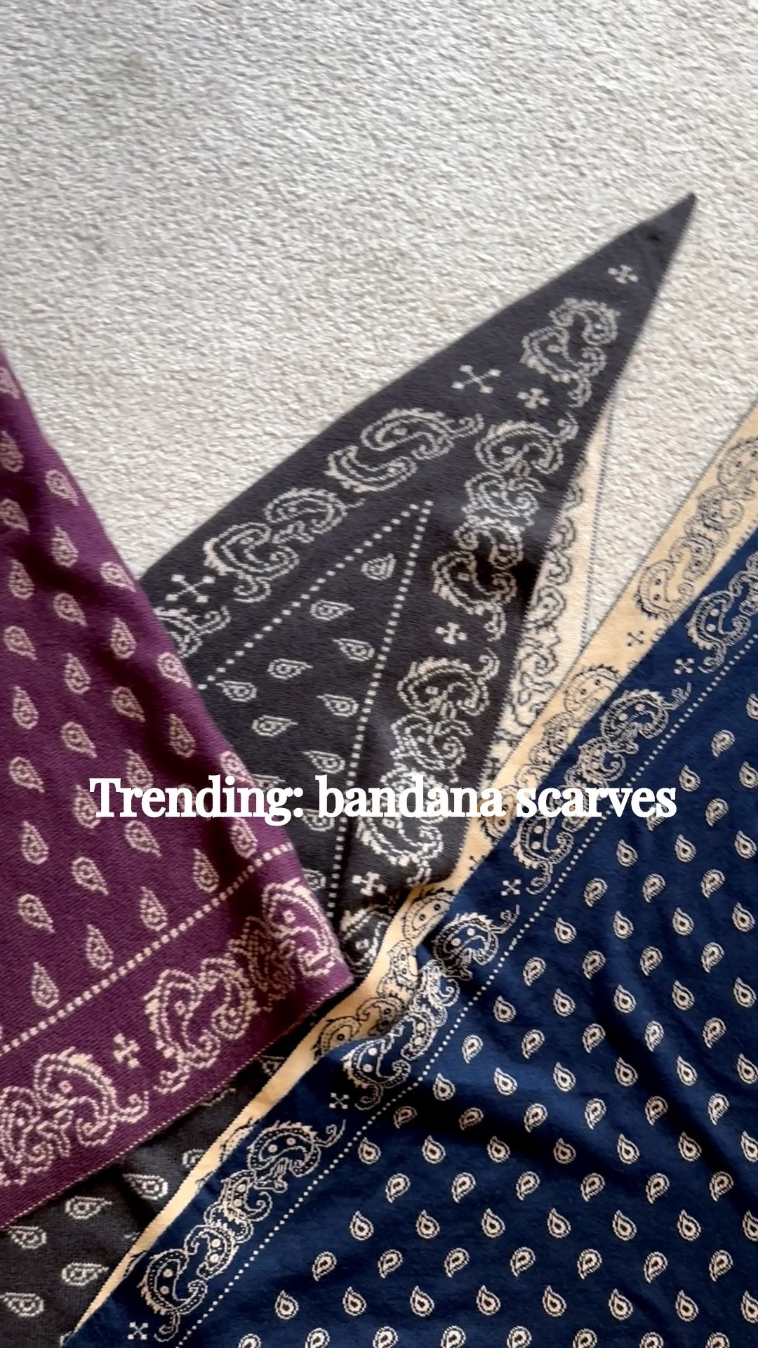 Trending for fall: bandana scarves 🍂 Obsessed with this scarf so much I bought 3 colors - the triangular shape makes it impossible to mess up when you’re tying

#LTKSeasonal