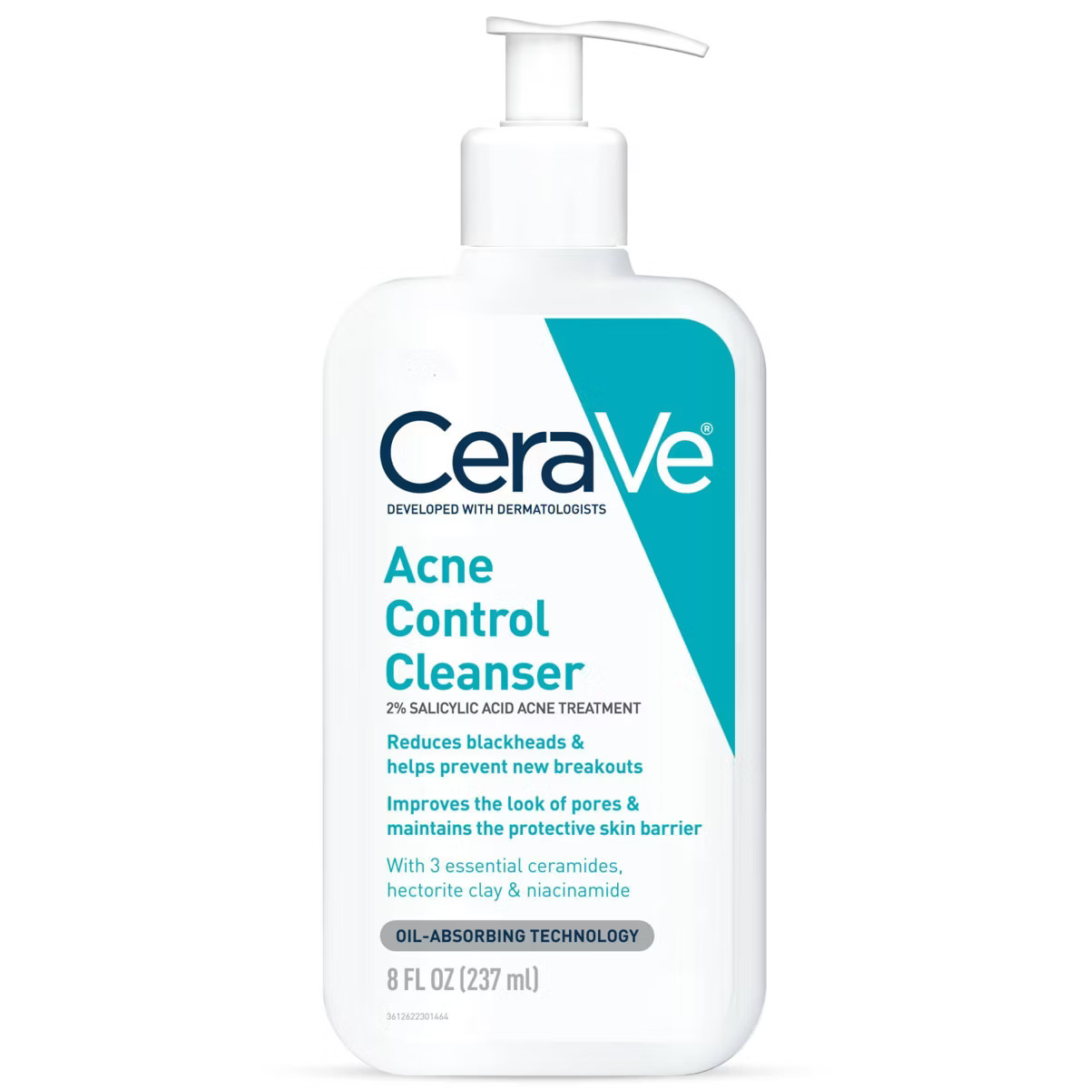 CeraVe Acne Face Cleanser with 2% Salicylic Acid and Purifying Clay for Oily Skin - 8 fl oz | Target