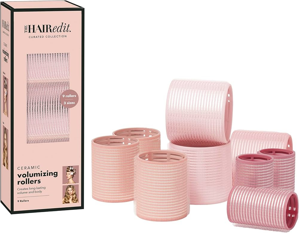 The Hair Edit Ceramic Core Hair Rollers for Salon-Quality Volume Professional Grade Thermal Rolle... | Amazon (US)