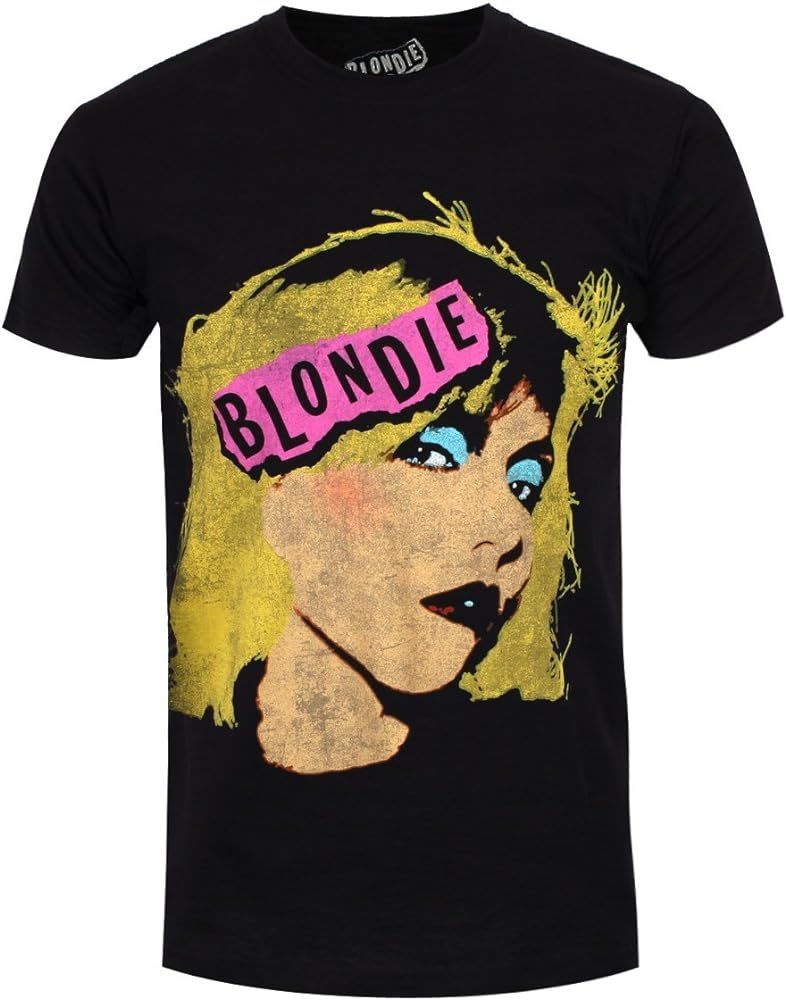 Blondie Official Punk Logo T Shirt (Black) | Amazon (US)