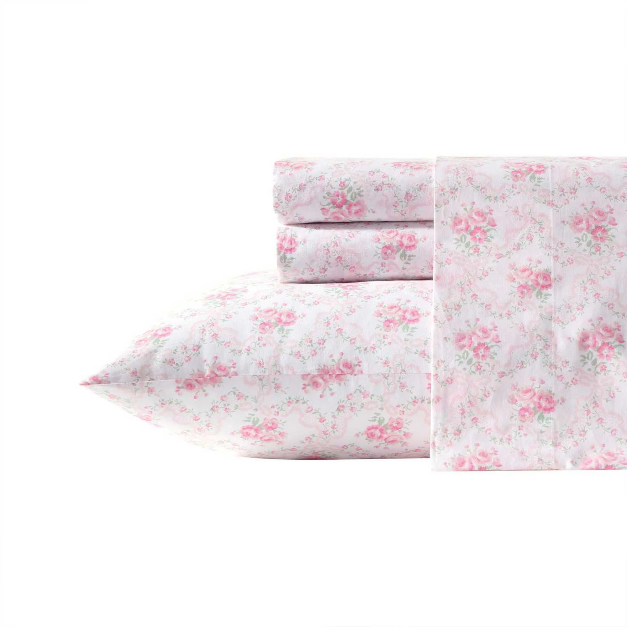 Laura Ashley Holiday Cotton Sheet Set | Kohl's